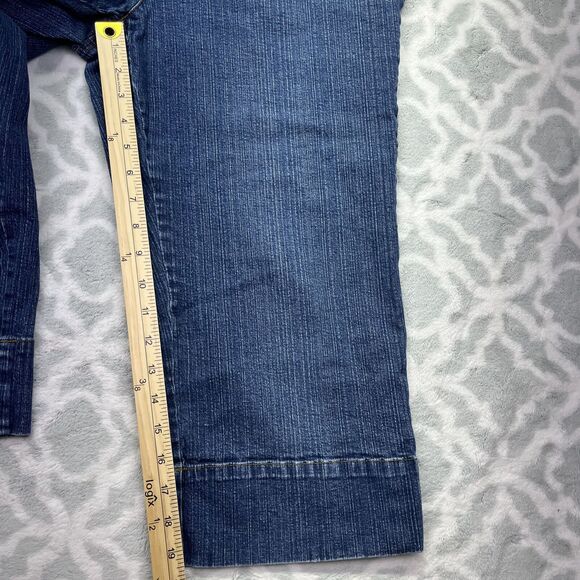 Style & Co Women's Straight Leg Crop Jeans Blue Medium Wash Denim Size 16‎ - Picture 7 of 16